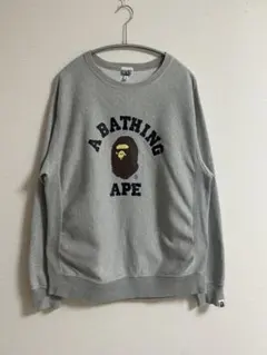 アベイシンクエイプ BATHING APE BAPE カレッジスウェット 日本製のサムネイル