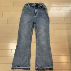 ライトブルーフレアパンツ（ゴム入り）　ローリーズファーム　サイズ4 ストレッチ