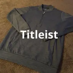 タイトリスト　ハーフジップ　長袖　ストレッチ　裏起毛　ゴルフウェア　メンズ
