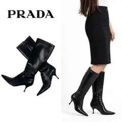 ❤️プラダ❤️PRADA❤️エナメルパンプス❤️23.5❤️黒❤️トップリフト付 PRADA エナメル ブラック パンプス 24cm 【公式通販】