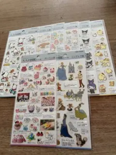 大人のシール図鑑　ディズニー　サンリオ　ほっぺちゃん