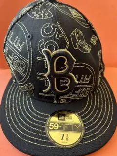 MLB【限定】ドジャース New Era 59FIFTY ブラック 刺繍キャップ