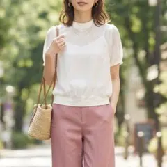 TODAYFUL トゥデイフル シースルーブラウス 半袖 ハイネック 春夏のサムネイル