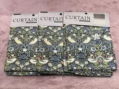 カーテン　40cm×80cm　ウイリアムモリス　いちご泥棒　3枚セット