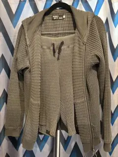 【美品】パーカー、ショートパンツ付き、上下、綿100%、春夏、オールシーズン