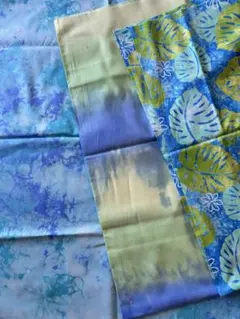 キャシーマムIsland Style モンステラ柄 綿生地3枚セット