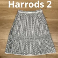 Harrods ハロッズ カットワークレース お嬢様スカート　サイズ2のサムネイル
