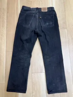 リーバイス ブラックデニム ストレート