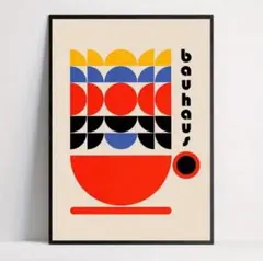 アートポスター　モダン　カフェ　インテリア　珈琲　北欧　レトロ　バウハウス　A3