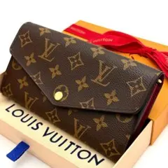 【美品】ルイヴィトン モノグラム サラ フューシャ 長財布 M62234