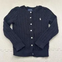 Polo Ralph Lauren ネイビーケーブルカーディガン 115cm美品