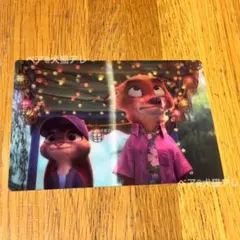 ズートピア　ポストカード　3D　ガラ　ズートピア2 ニック　ジュディ　船　②