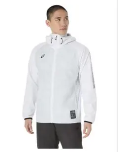 ASICS メンズ 裏トリコットグラフィック ウインドブレーカーフーディー
