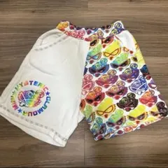 ヒステリックミニ ハーフパンツ マルチカラー 総柄　90サイズ