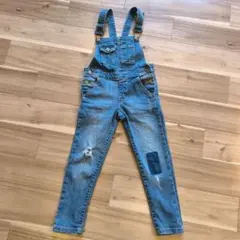 デニムオーバーオール 100cm ライトブルー