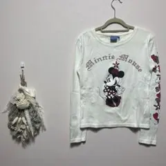 Walt Disney ミニーマウス　レディース　長袖　Tシャツ　Mサイズ