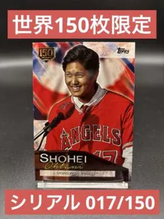 【世界150枚限定】大谷翔平 2019 Topps 入団会見 #SO-3 背番号