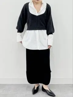 【美品】UNIQLO×マメクロゴウチ　3Dボリュームスリーブセーター　限定サイズ