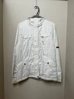 ホワイトフード付きジャケット 女性用