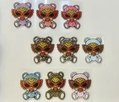 アメステ ロールシール切り売り10柄×2シート キラキラシール20枚