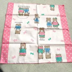 サンリオ レトロ ハンカチ COTTON FLOWER ミスターベアーズドリーム