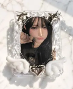 No.07 トレカケース 天使の羽 ハート型