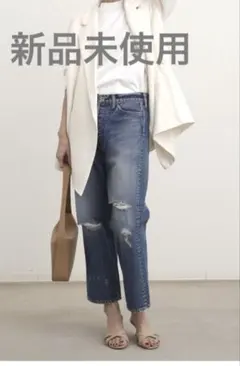 週末お値下げ未使用　マディソンブルー　CRASHED SAROUEL PANTS CRASHED SAROUEL PT DENIM MADISONBLUE マディソンブルー