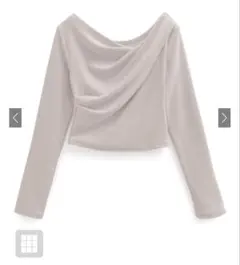 GRL 新品未使用タグ付き　3Wayドレープカシュクールトップス[dk1261]