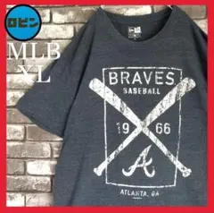 メジャーリーグ MLB アトランタブレーブス 霜降りTシャツtシャツ ビッグロゴのサムネイル