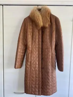 【最終値下げ】Private label レザーロングコート　レディース　羊革