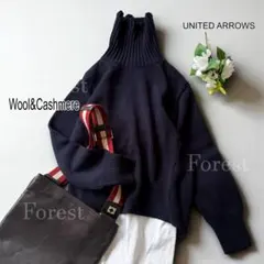 ★かおりん様専用★ウールカシミヤバイアスタートルネックニット