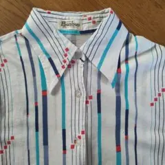 【ヴィンテージ】幾何学 総柄シャツ 日本製 60s 70s