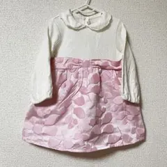 綿100% biquetteclub ワンピース　80cm 長袖