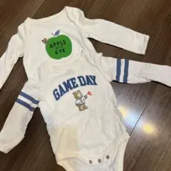 GAP ベビー 長袖ロンパース 2장 세트