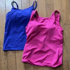 タンクトップ カップ付き キャミソール ブラトップ