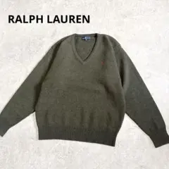 ラルフローレンRalph Lauren Vネックポニー刺繍ニット vintageのサムネイル