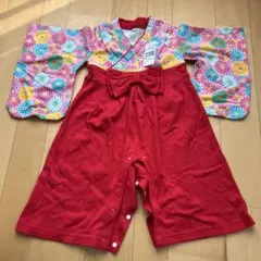 花柄着物風ロンパース　90サイズ　新品未使用