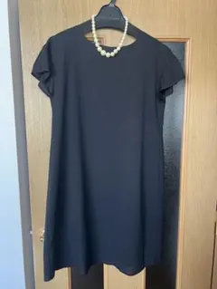 産前産後 マタニティ バックプリーツデザイン チュニック ワンピース 結婚式