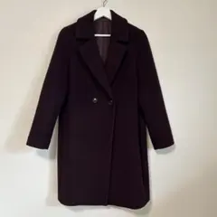 美品 ユニクロ ライトウールブレンドテーラードコート