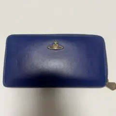 中古品　ヴィヴィアン　長財布　青　Vivienne Westwood