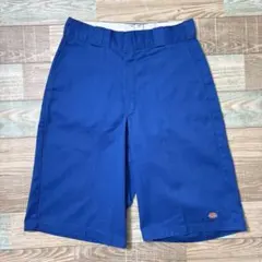 USA製 90s Dickies ディッキーズ ショーツ ブルー W70cmのサムネイル