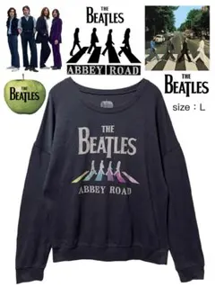 THE BEATLES　ABBEY ROAD　スウェット　L　グレー　USA古着