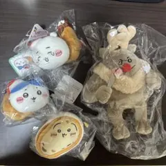 ちいかわ クリスマス ぬいぐるみ マスコット 4点セットのサムネイル