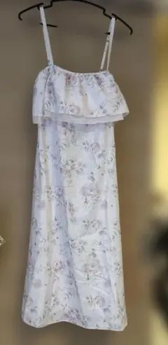 花柄キャミワンピース ロング　ルームウェア