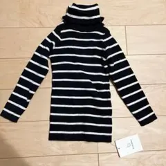 ブランシェス　ハイネックボーダーニット　100cm