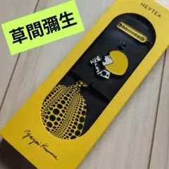 ラスト2！heytea　草間彌生　ステンレスカボチャキーホルダー イエロー