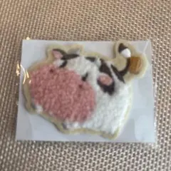 牧場物語　牛さん刺繍ステッカー