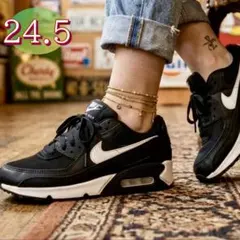 NIKE ナイキ AIRMAX90 レディーススニーカー ブラック ホワイト