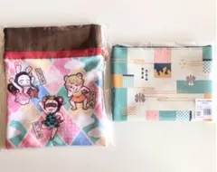 劇場版 鬼滅の刃 無限列車編 みにきゃら 巾着 & ポーチ ポン治郎 ピョン子