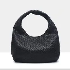 ブラック　ハンドバッグ　ワンショルダー　ミニマリスト